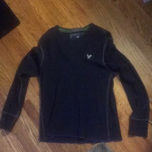 Men’s long sleeve medium navy blue American Eagle